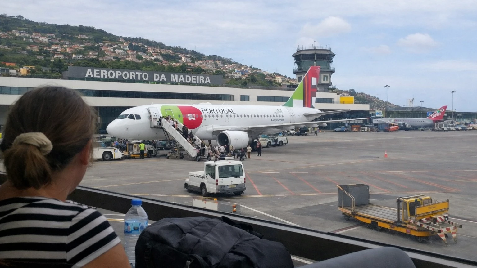 rental car pickup at Funchal Airport Madeira terminal building